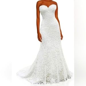 Lace Mermaid Corset Wedding Dress